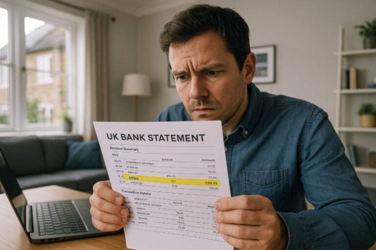 FSUK on Bank Statement