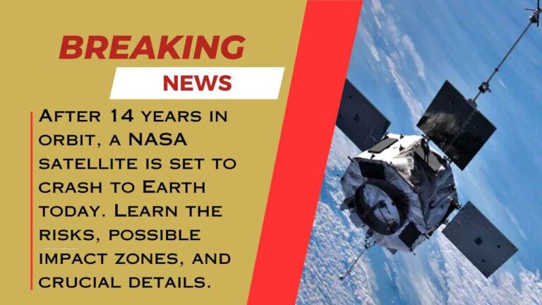 NASA Satellite Crashing Today