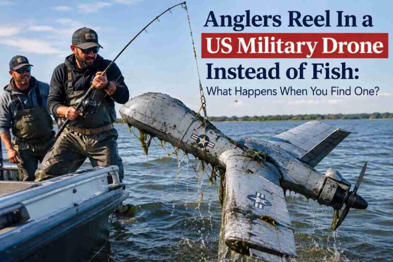 Anglers Reel In a US Military Drone Instead of Fish: What Happens When You Find One? US Military Drone